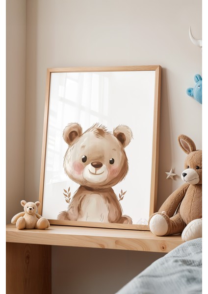Çocuk Odası, Bebek Odası Ahşap Çerçeveli Poster, Tablo NO:103