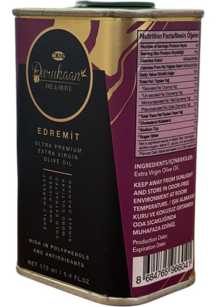 Edremit 175ML Extra Virgin Oliveoil modelleri