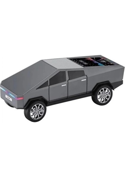 D68 Cyber Model Araba Tasarımlı Bluetooth Hoparlör 15W Güçlü Ses Rgb LED /tws/usb Gri fiyatları