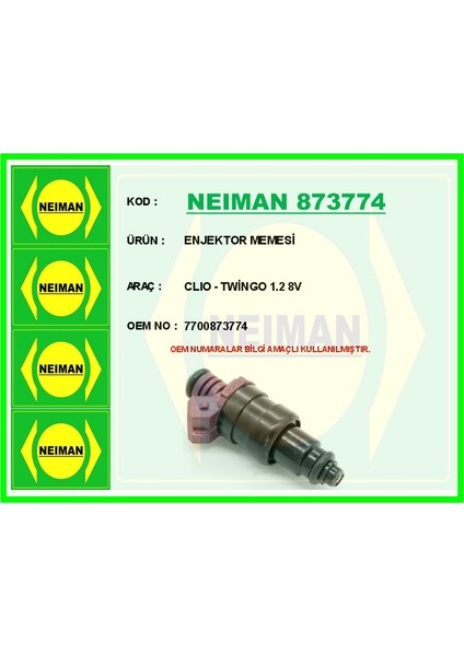 Enjektor Memesi Clıo - Twingo 1.2 8V