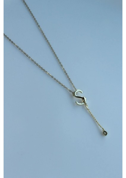 Uzak Şehir S Harfli Çelik Alya Kolye Kararmaz Renk Atmaz