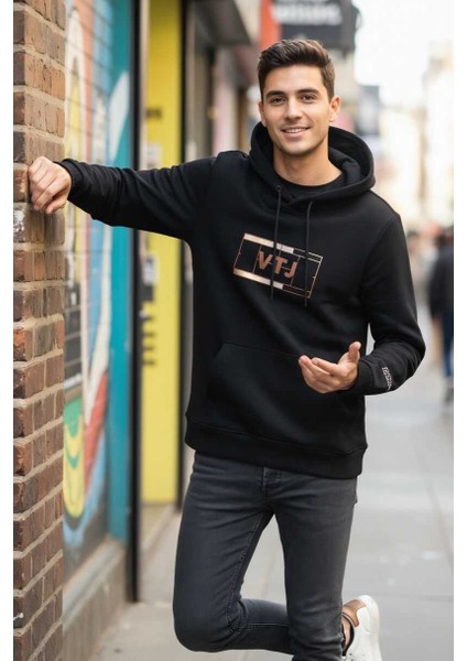 Sandro Kapüşonlu Erkek Sweatshirt Siyah fırsatları