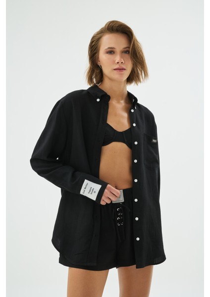 Studio SS6073 Sıyah Gömlek fırsatları