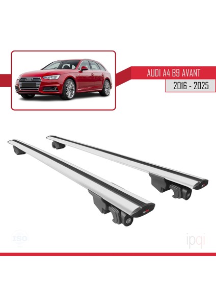 A4 (B9) Avant 2016 ve Sonrası ile Uyumlu Hook Model Ara Atkı Tavan Barı Gri 2 Adet modelleri