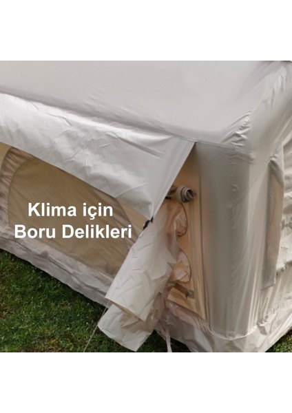12 Kişilik 4 Mevsim Şişme Kamp Çadırı | 12 M², 420D Oxford Kumaş, Su Geçirmez, 300×400×210 cm modelleri