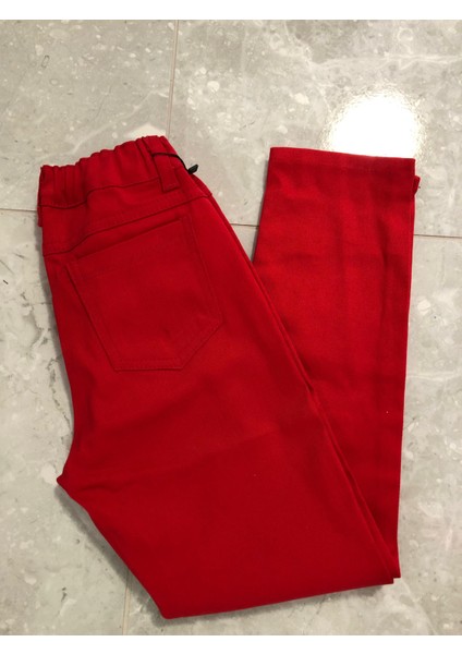 Likralı Gabardin Pantolon Kırmızı 29 Ekim 23 Nisan