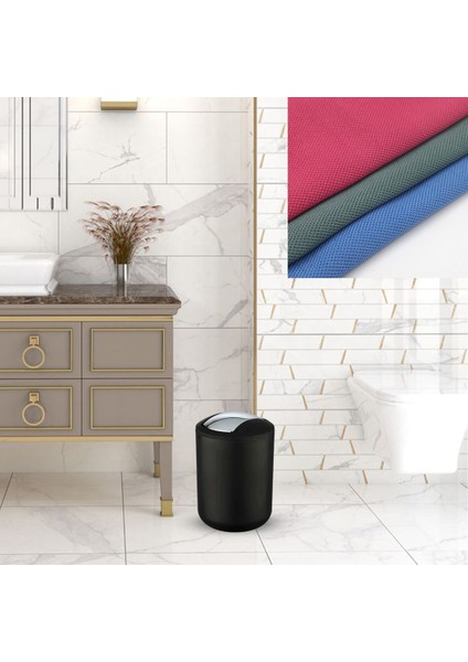20X30 Çöp Kovası Seti, Siyah, 3 Bez Hediye, Pratik ve Şık Temizlik Malzemesi