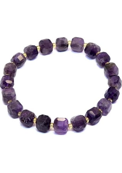 - Küp Ametist ( Cube Amethyst) Doğal Taş Bileklik | 6A+ Kalite fiyatları