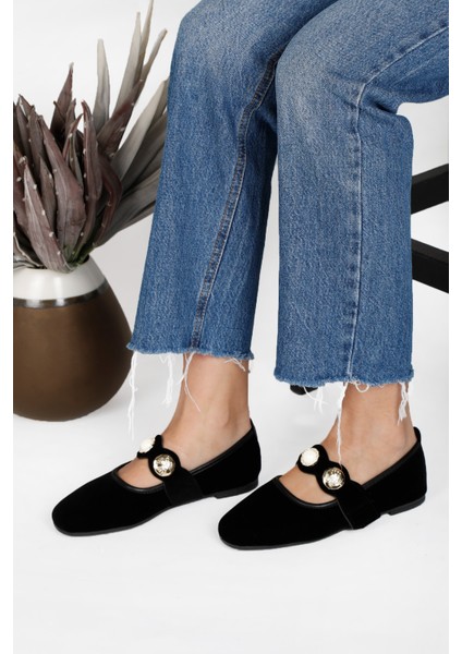 Kadın Babet Rahat Günlük Ayakkabı Kadife Şık Hafif Bant Detaylı fırsatları