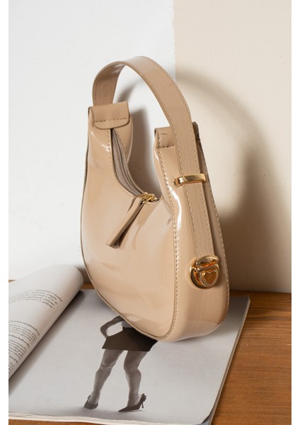 Rugan Özel Gold Metal Kilit Sistemli Askı Boyu Ayarlanabilir Kadın Omuz Çantası fırsatları