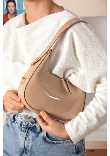 Rugan Özel Gold Metal Kilit Sistemli Askı Boyu Ayarlanabilir Kadın Omuz Çantası indirimleri