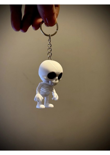 Sevimli Flexi Iskelet Anahtarlık ve Dikiz Aynası Süsü- Tatlı Eklemli Iskelet Çanta Anahtarlık Aksesuar modelleri