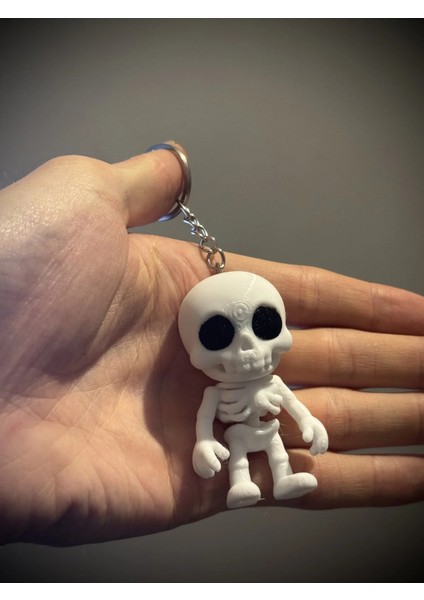 Sevimli Flexi Iskelet Anahtarlık ve Dikiz Aynası Süsü- Tatlı Eklemli Iskelet Çanta Anahtarlık Aksesuar fırsatları