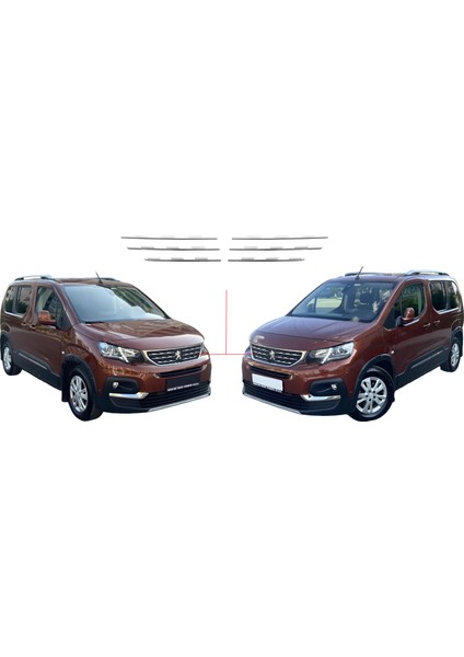 Peugeot Rifter Passenger Van 2019 > Ön Panjur Çıtası (Plaka Üstü) P. Çelik modelleri