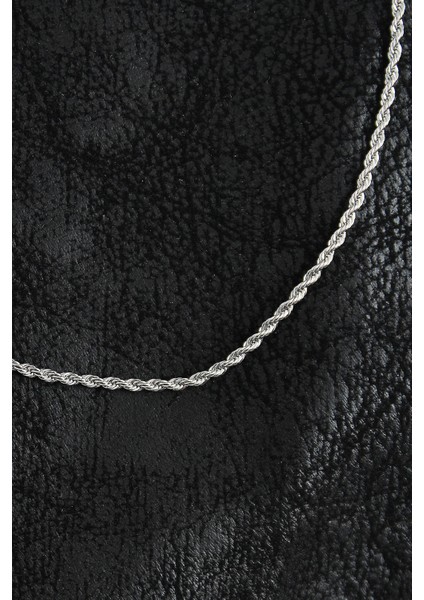 316L Çelik Halat Zincir Model Gümüş Renk Erkek Kolye fiyatları