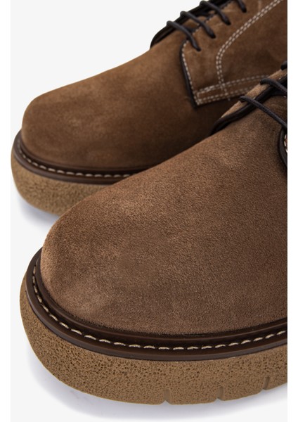 Erkek Hakiki Deri Kahverengi Casual Ayakkabı 381 22451 Erk Ayk SK25-26 Sıgaro Suet modelleri