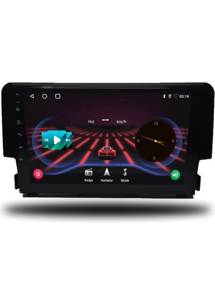 Honda Civic Fc5 Android Carplay Multimedya 2016-2020 4 GB Ram + 32 GB Hafıza + 4 Çekirdek