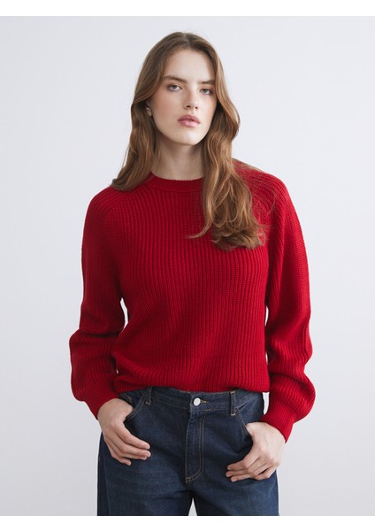 Yeni Sezon Bisiklet Yaka Kadın Triko Kazak