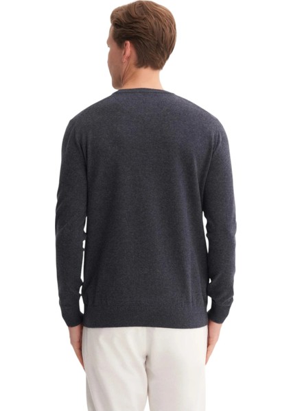 Slim Fit Soft Touch Basic Bisiklet Yaka KAZAK-33155 modelleri