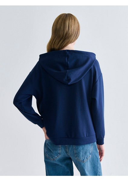 Yeni Sezon Kapüşonlu Oversize Kadın Fermuarlı Sweatshirt fırsatları