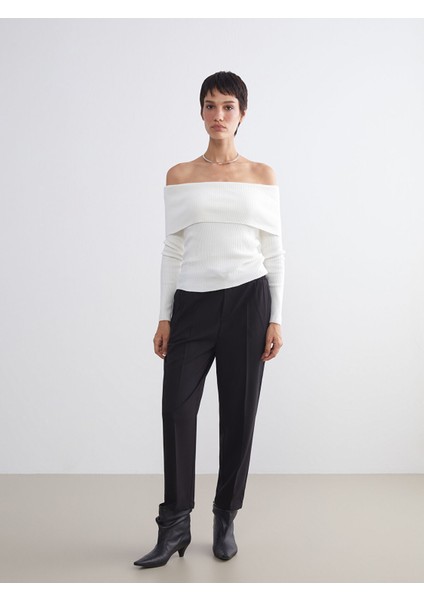 Yeni Sezon Kayık Yaka Kadın Triko Kazak fiyatları