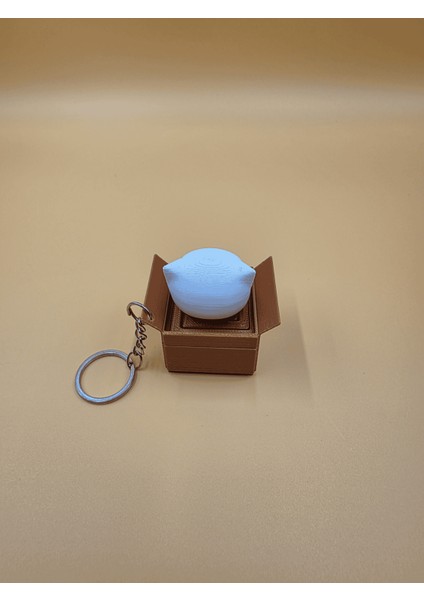 Sevimli Kedi Figürlü Kittybox Anahtarlık / Verslab Print fırsatları