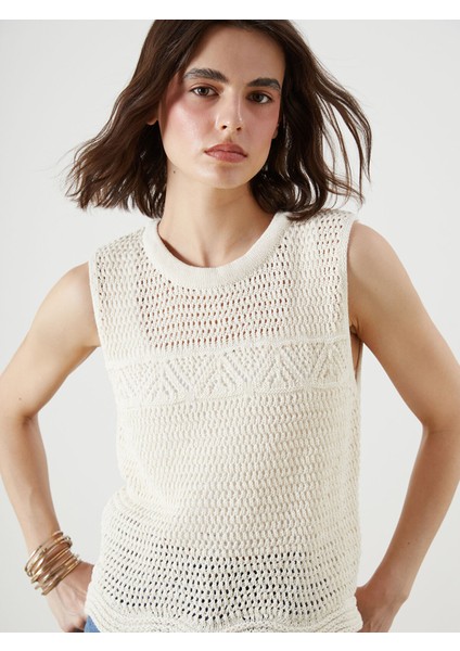 Yeni Sezon Bisiklet Yaka Ajurlu Kadın Triko Atlet