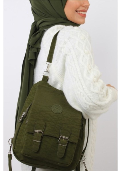 Vizon Kadın Krinkıl Kumaş Okul El ve Sırt Çantası fiyatları