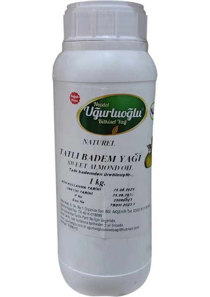 Tatlı Badem Yağı 1 Lt.