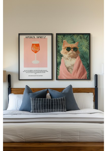Modern 2'li Siyah Çerçeveli Poster, Tablo Seti No:31 fiyatları