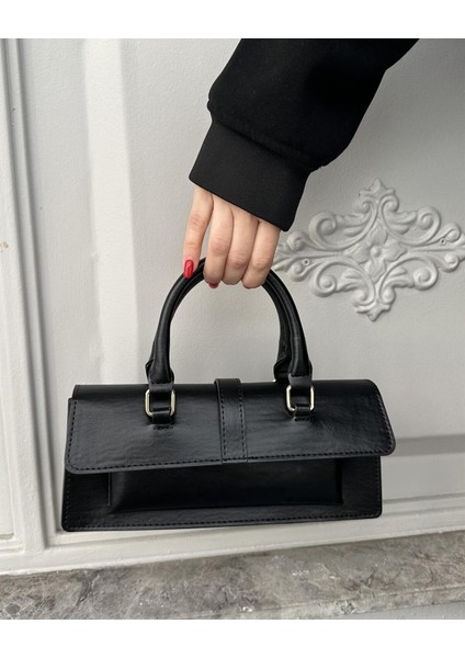 Kapaklı City Çanta Siyah
