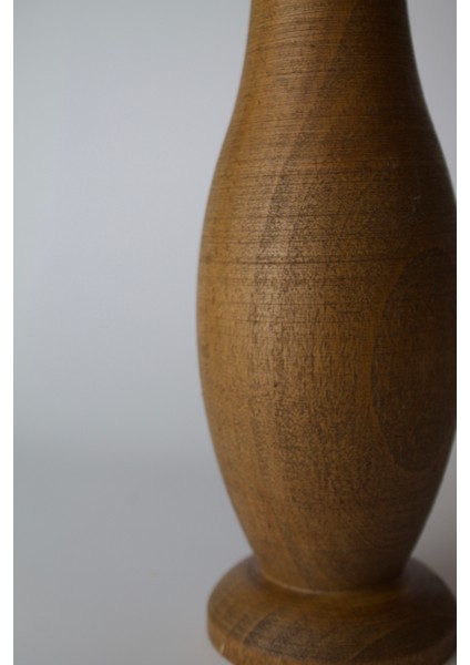 Dekoratif Ahşap Vazo Seti - 3'lü - Masif Gürgen - Ceviz & Iroko Renk Seçenekli