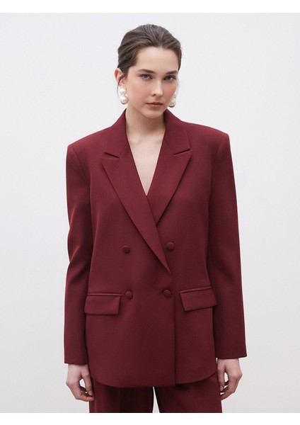 Yeni Sezon Krep Kadın Blazer Ceket