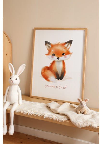 Çocuk Odası, Bebek Odası Ahşap Çerçeveli Poster, Tablo NO:113 fiyatları