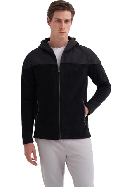 Erkek Kapüşonlu Polar Kumaş Basic Regular Fit Sweat HIRKA-56390 fiyatları