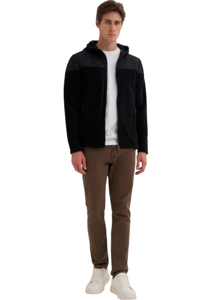 Erkek Kapüşonlu Polar Kumaş Basic Regular Fit Sweat HIRKA-56390 modelleri