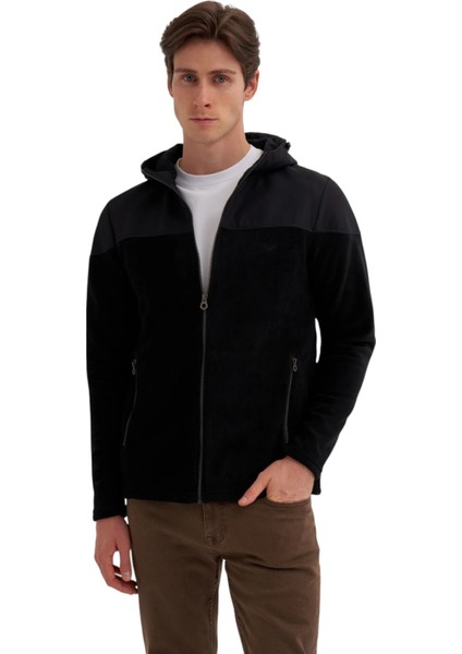 Erkek Kapüşonlu Polar Kumaş Basic Regular Fit Sweat HIRKA-56390 indirimleri