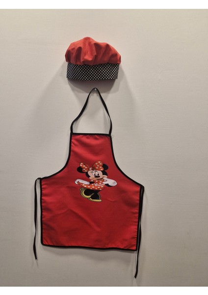 Kız Çocuk Aşçı Önlük Şapka Takımı