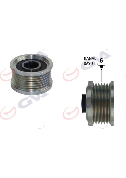 Alternatör Kasnağı Doblo-Lınea 10- /bravo 07- 1.6 Mjt 6 Kanal