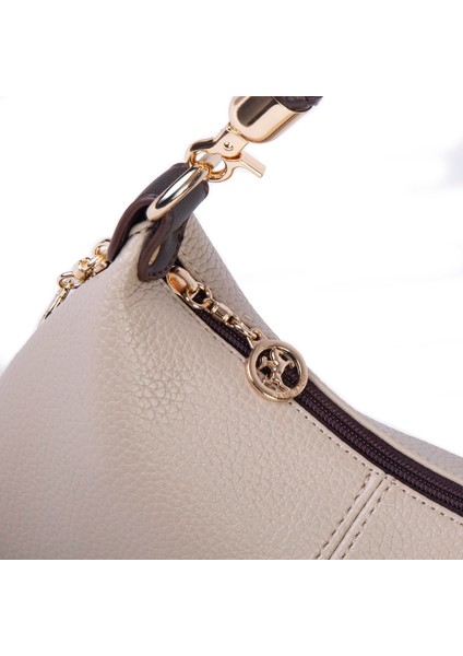 Kadın Mini Omuz ve Çapraz Çanta Örgülü Askılı (En: 23 cm , Boy: 14 Cm) Kum Kahve Lopez fiyatları