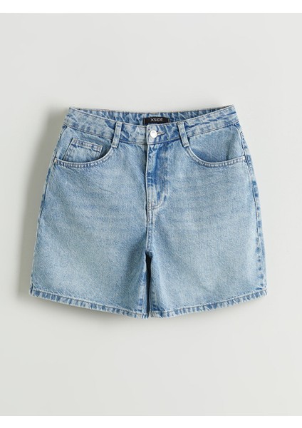 Yeni Sezon Mom Fit Kadın Jean Şort indirimleri