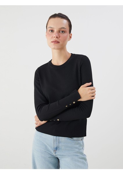 Yeni Sezon Bisiklet Yaka Kadın Triko Kazak