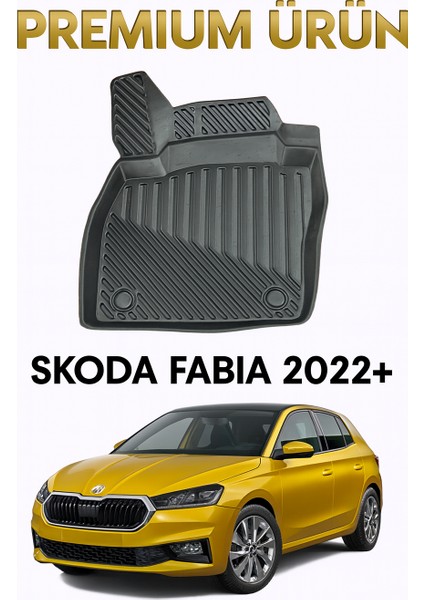 Skoda Fabia 2022+ Uyumlu 3D Oto Paspas Premium fırsatları
