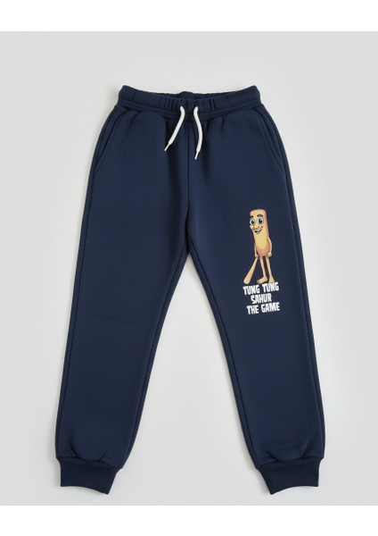 Tung Tung Sahur Baskılı 3 Iplik Şardonlu Eşofman Takımı modelleri