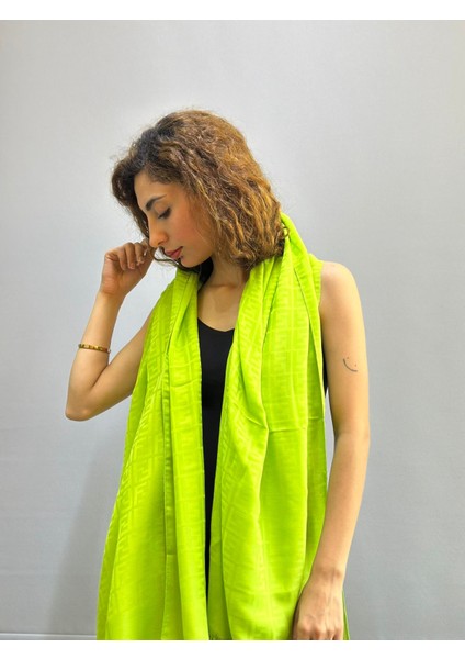 Tasarım F Desenli Kadın Şal Eşarp Fular 180X75 cm modelleri