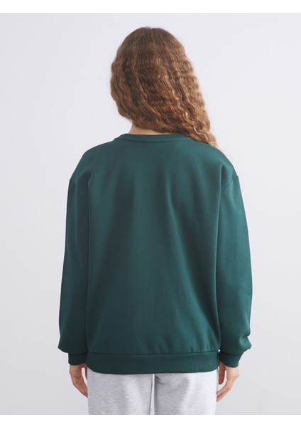 Yeni Sezon Los Angeles Baskılı Oversize Kadın Kalın Sweatshirt fırsatları