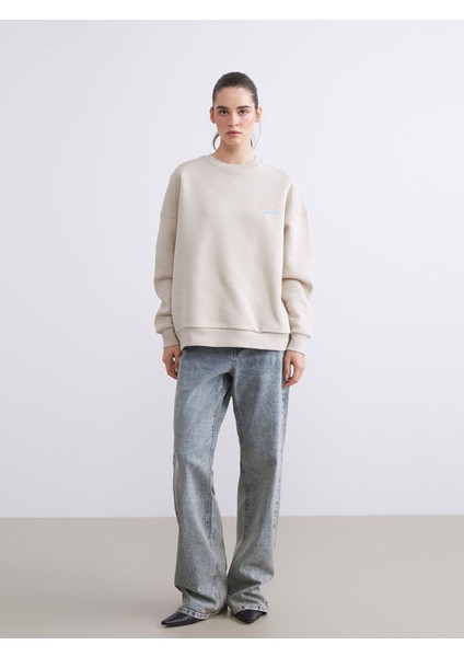 Yeni Sezon Baskılı Oversize Kadın Kalın Sweatshirt fiyatları