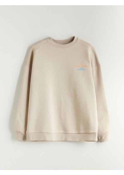 Yeni Sezon Baskılı Oversize Kadın Kalın Sweatshirt indirimleri