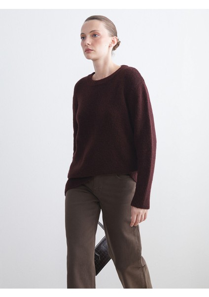 Yeni Sezon Bisiklet Yaka Kadın Triko Kazak