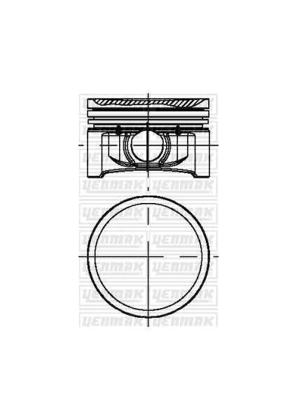 Piston Sekman Std 69.00 mm Twng-Clıo Iı-Clıo Iıı 1.2 75PS Benzinli 93-09 D4F 740